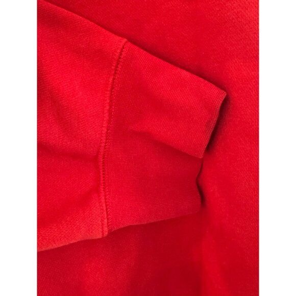 Nike Red Pullover Sweatshirt Mens Medium Half Zip Cotton-Blend Casual - Picture 5 of 5